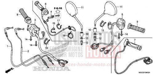 COMMUTATEUR/CABLE CB1100SAE de 2014